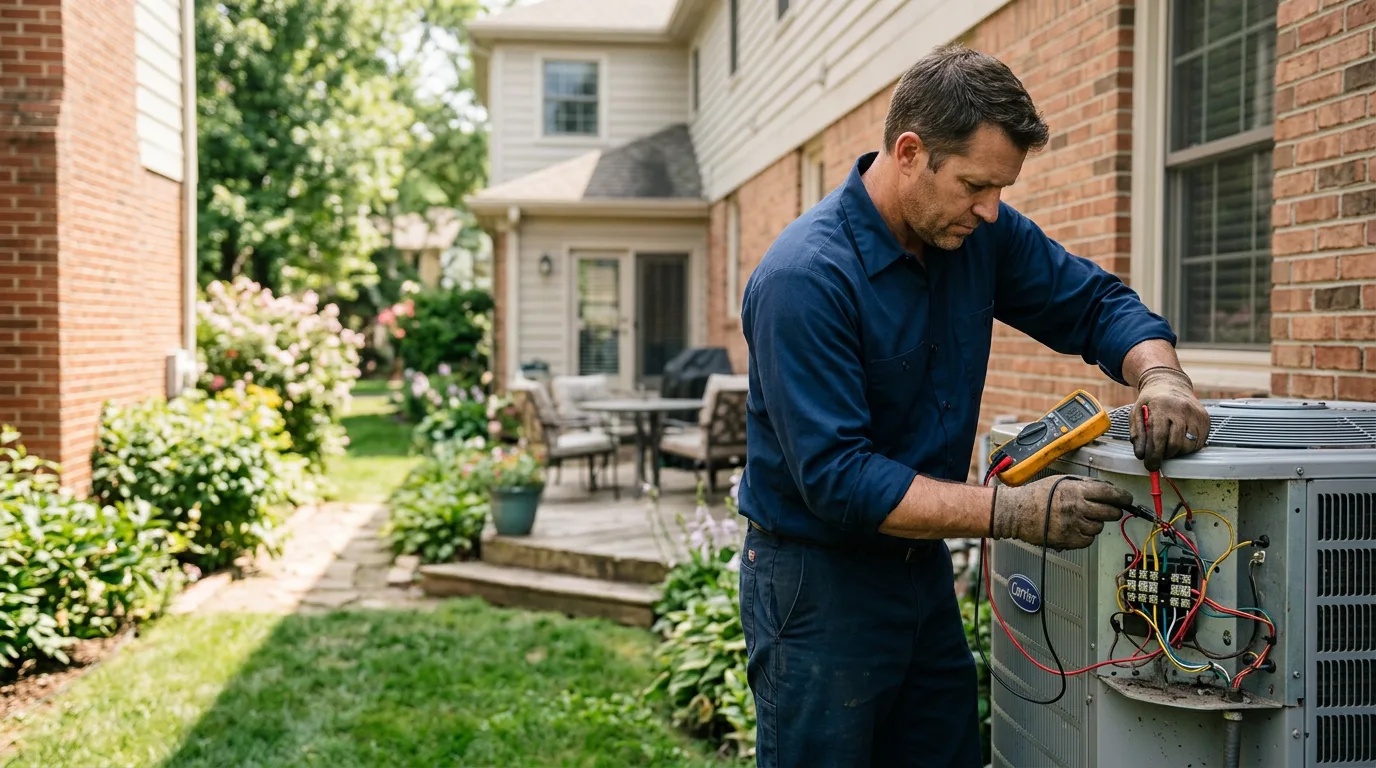 HVAC technician working near Canandaigua, NY